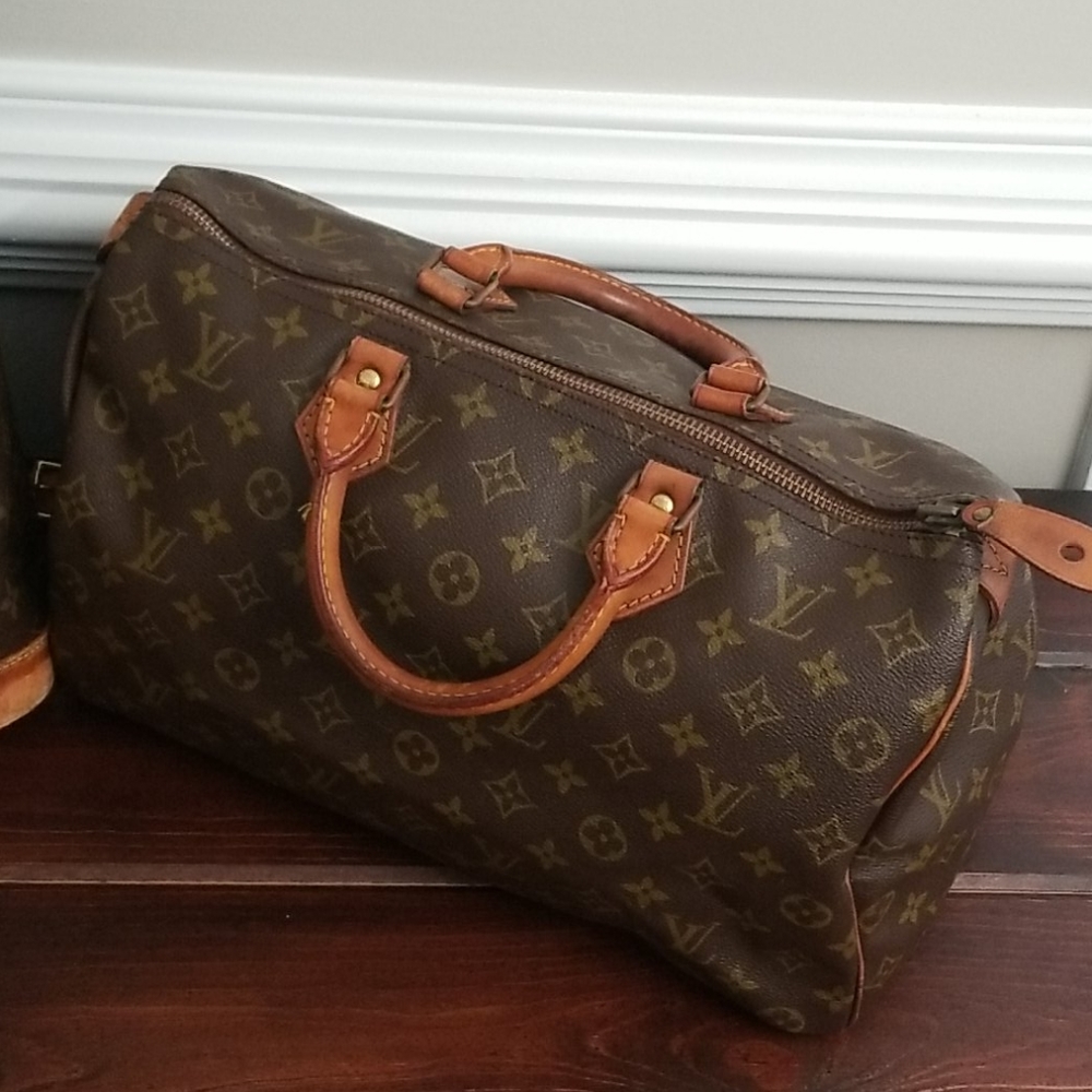 Sold Louis Vuitton GM Montsouris Speedy 35 Set - Picture 3 of 8